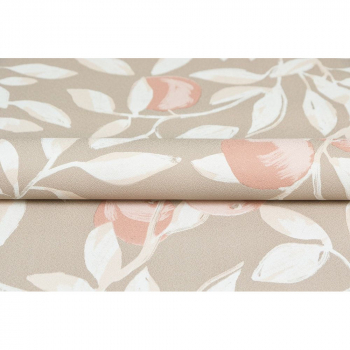 Обои виниловые Шафран мотив, бежевый, апельсины