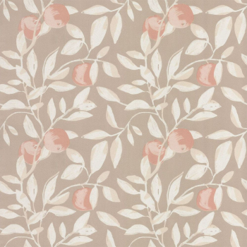 Обои виниловые Шафран мотив, бежевый, апельсины