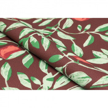 Обои виниловые Шафран мотив, красный, апельсины