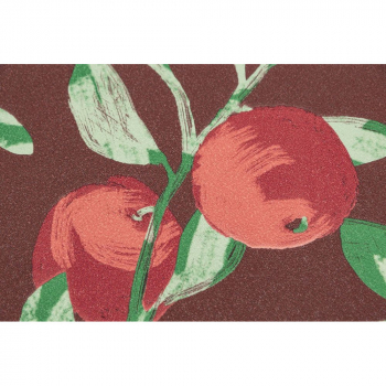 Обои виниловые Шафран мотив, красный, апельсины