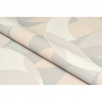 Обои виниловые Шафран мотив, бежевый, серый, листья