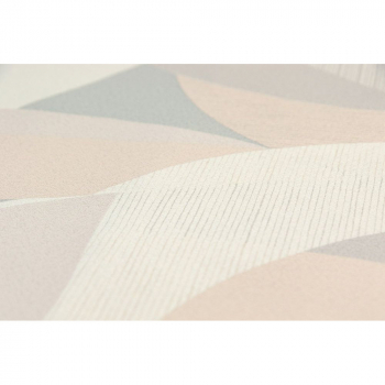 Обои виниловые Шафран мотив, бежевый, серый, листья