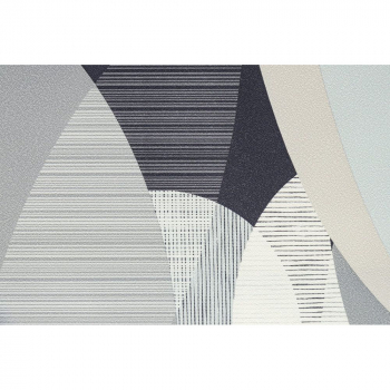 Обои виниловые Шафран мотив, черный, листья