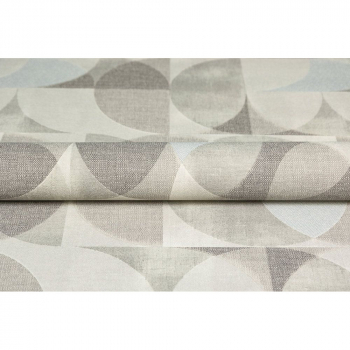 Обои виниловые Шафран мотив, серый, круги