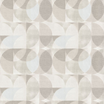 Обои виниловые Шафран мотив, серый, круги