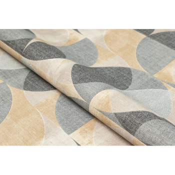 Обои виниловые Шафран мотив, черный, круги