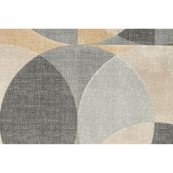 Обои виниловые Шафран мотив, черный, круги