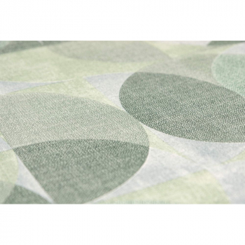 Обои виниловые Шафран мотив, зелёный, круги