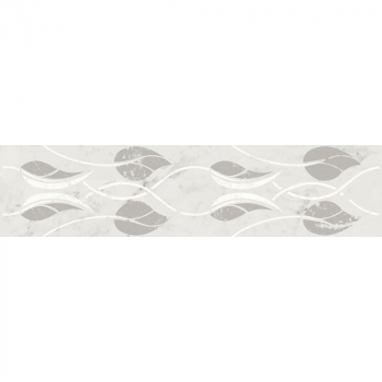Бордюр Тубкаль белый глянцевый обрезной 30x7,2x0,9