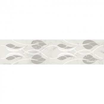 Бордюр Тубкаль белый глянцевый обрезной 30x7,2x0,9