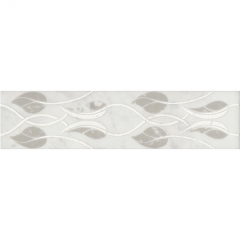 Бордюр Тубкаль белый глянцевый обрезной 30x7,2x0,9