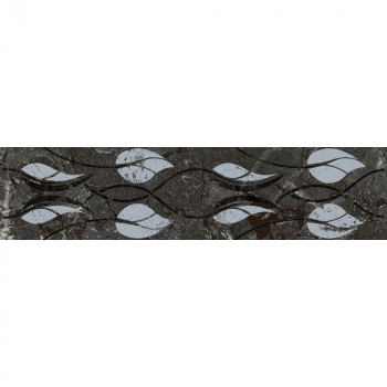 Бордюр Тубкаль чёрный глянцевый обрезной 30x7,2x0,9