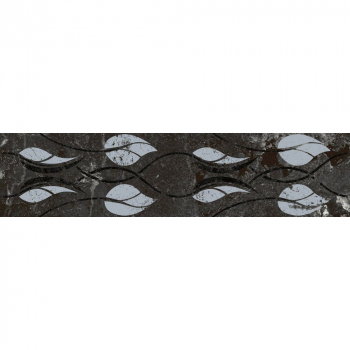 Бордюр Тубкаль чёрный глянцевый обрезной 30x7,2x0,9