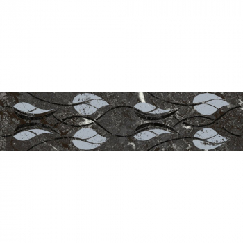 Бордюр Тубкаль чёрный глянцевый обрезной 30x7,2x0,9