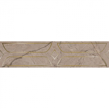 Бордюр Ифран бежевый светлый глянцевый обрезной 60x14,5x0,9