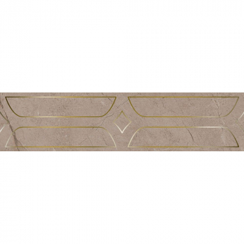 Бордюр Ифран бежевый светлый глянцевый обрезной 60x14,5x0,9