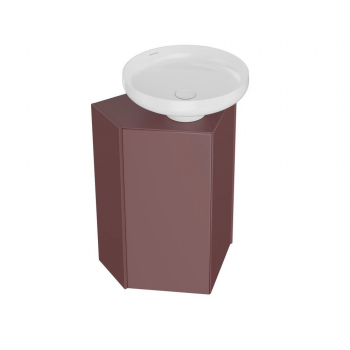 Тумба-модуль CARAVAN под раковину со столешницей без боковин, подвесная 50, марокканский гранатовый