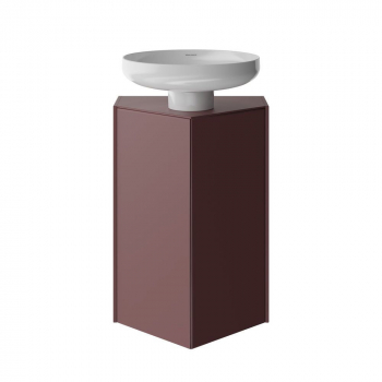 Тумба-модуль CARAVAN под раковину со столешницей без боковин, подвесная 50, марокканский гранатовый