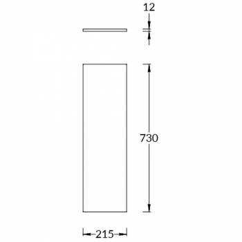 Боковина универсальная для двух модулей CARAVAN, марокканский гранатовый