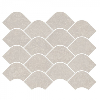 Декор Касабланка наборный серый светлый матовый обрезной 30x25x0,9