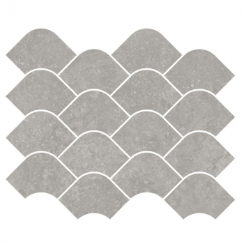 Декор Касабланка наборный серый матовый обрезной 30x25x0,9