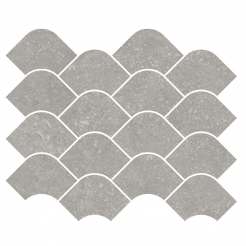 Декор Касабланка наборный серый матовый обрезной 30x25x0,9