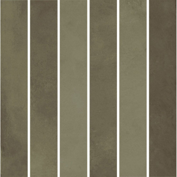 Декор Фес мозаичный зелёный глянцевый 15x15x0,77