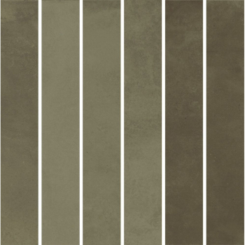 Декор Фес мозаичный зелёный глянцевый 15x15x0,77