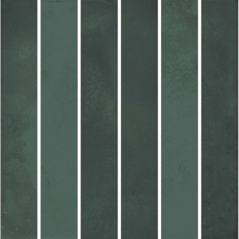 Декор Фес мозаичный зелёный тёмный глянцевый 15x15x0,77
