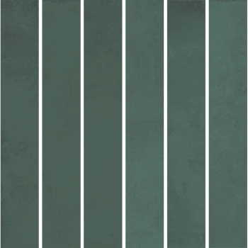 Декор Фес мозаичный зелёный тёмный глянцевый 15x15x0,77