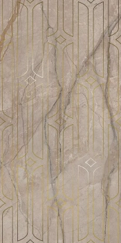 Декор Ифран бежевый светлый глянцевый обрезной 60x119,5x0,9