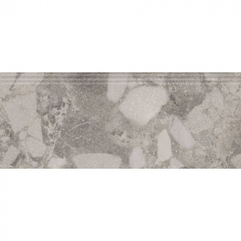 Плинтус Рабат Стоун серый матовый обрезной 30x12x1,3