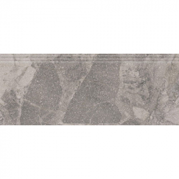 Плинтус Рабат Стоун серый матовый обрезной 30x12x1,3