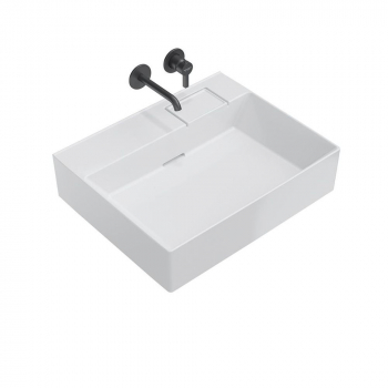 Раковина LOGICA мебельная без отверстий 60, белая глянцевая