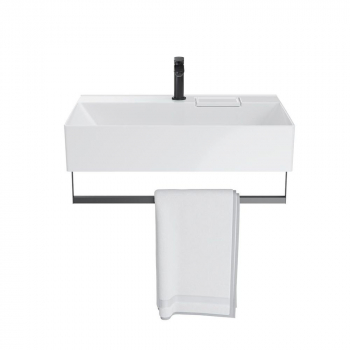 Раковина LOGICA мебельная\подвесная с одним отверстием 70, белая глянцевая