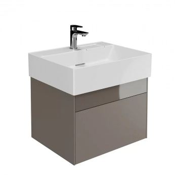 Тумба LOGICA подвесная 2 ящика 60 см, песчаный