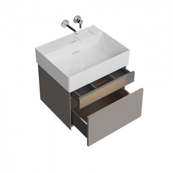 Тумба LOGICA подвесная 2 ящика 60 см, песчаный