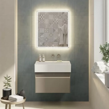 Тумба LOGICA подвесная 2 ящика 70 см, песчаный