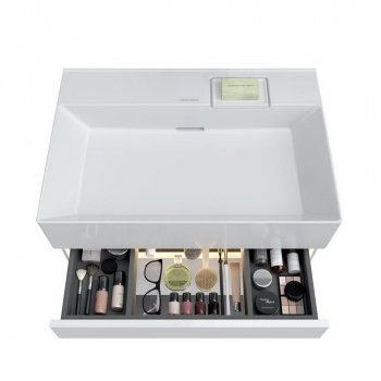 Тумба LOGICA подвесная 2 ящика 70 см, белоснежный