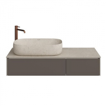 Тумба MAGICA подвесная 120, 2 ящика, вечерний серый матовый