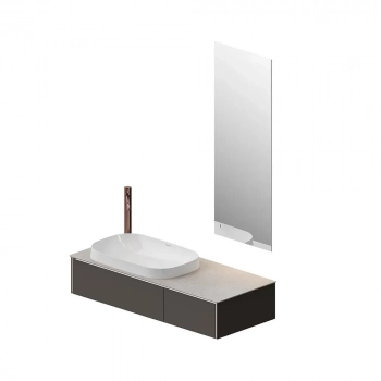 Тумба MAGICA подвесная 120, 2 ящика, вечерний серый матовый