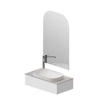 Тумба MAGICA подвесная 90, 1 ящик, утренний серый матовый