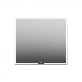 Зеркало MIO прямоугольное с диммером 90, белое