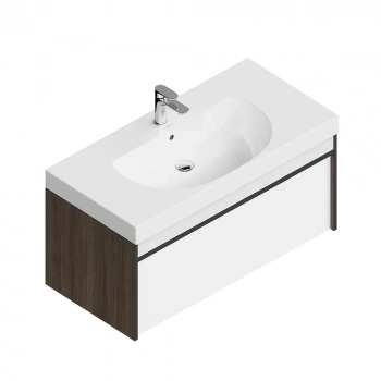 Тумба MODULA подвесная 100 с ящиком 1+1, арабика