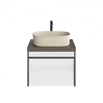 Тумба MODULA подвесная 60 с ящиком 1+1, арабика