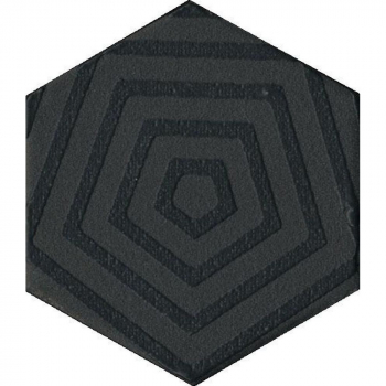 Декор Агуста черный 6x5,2