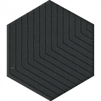 Декор Агуста черный 6x5,2