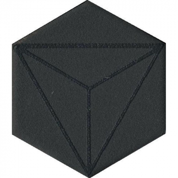 Декор Агуста черный 6x5,2