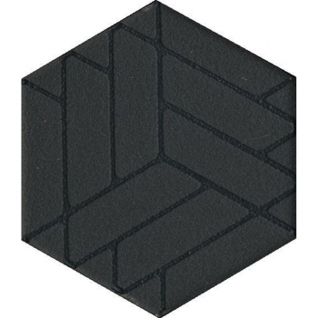 Декор Агуста черный 6x5,2