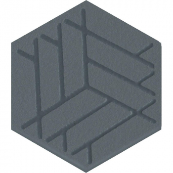 Декор Агуста синий матовыи 5,2x6